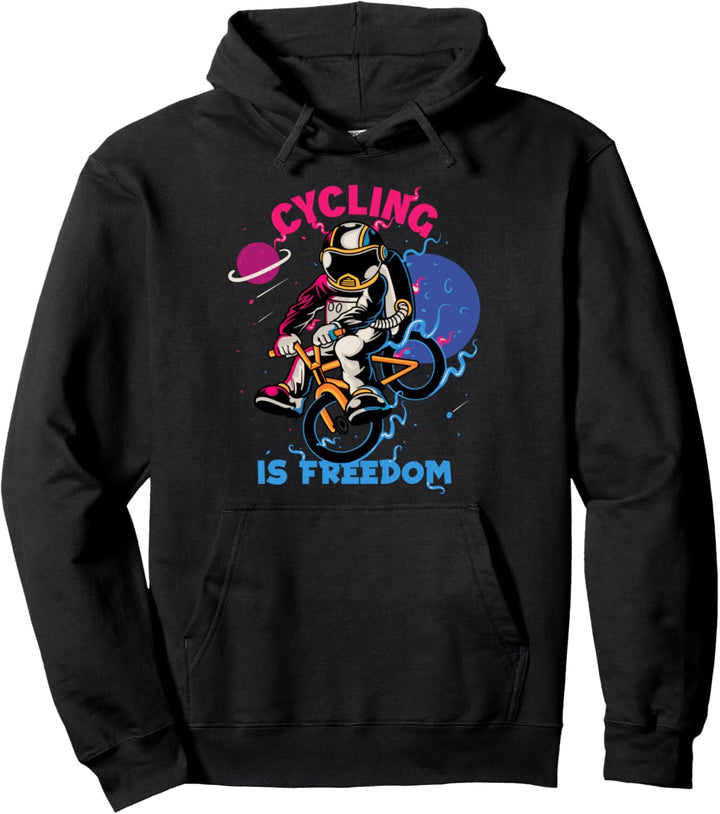 Cycling Is Freedom Bicycle Bike Radfahrer Radler Fahrrad Pullover Hoodie