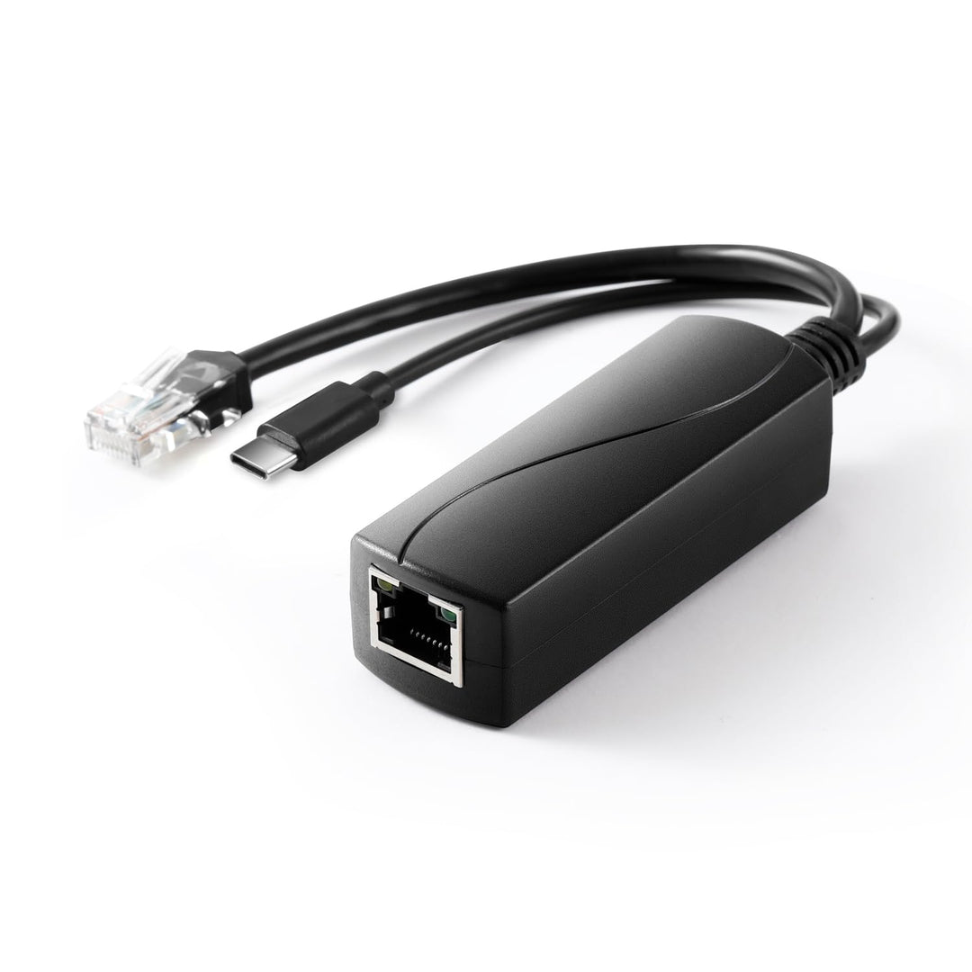 PoE Splitter Gigabit 36W 12V/3A, PoE zu Type-C 12V/3A Ausgang, Gigabit Ethernet gemäss IEEE802.3bt,
