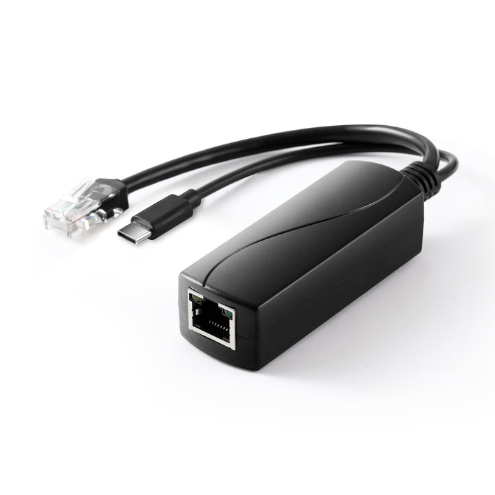 PoE Splitter Gigabit 36W 12V/3A, PoE zu Type-C 12V/3A Ausgang, Gigabit Ethernet gemäss IEEE802.3bt,