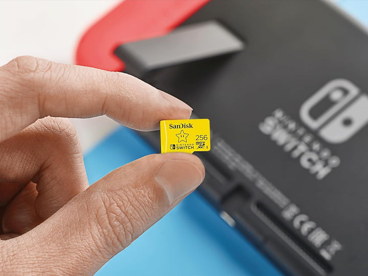 SanDisk microSDXC UHS-I Speicherkarte für Nintendo Switch 256 GB (U3, Class 10, 100 MB/s Übertragung