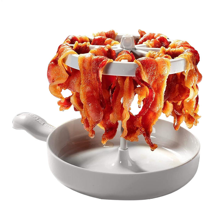 Süsser Mikrowellen-Speckkocher, Küchenkocher für die Mikrowelle, Speckgrill, Bacon-Kocher mit Siliko