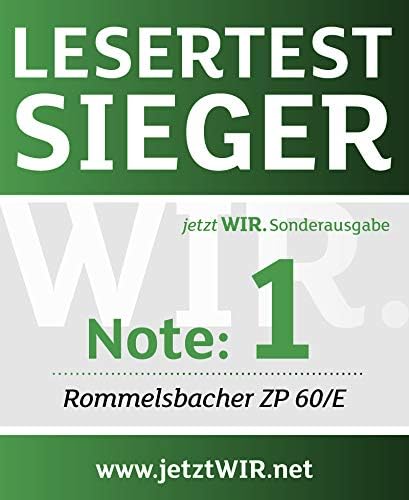 ROMMELSBACHER Zitruspresse ZP 60/E - leistungsstarker/leiser Motor, Edelstahlsieb, klappbare Auslauf