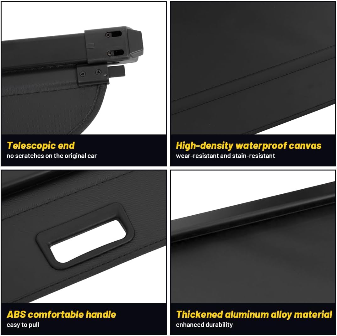 OREALTOOL Laderaumabdeckung Kofferraum Schutz Abdeckung Cargo Cover für Mercedes-Benz GLK 300 2008-2