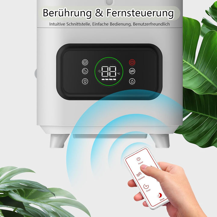 Pflanzen Luftbefeuchter 6L,Smart Luftbefeuchter Grow Box,mit einstellbarer Luftfeuchtigkeit, Timer-F