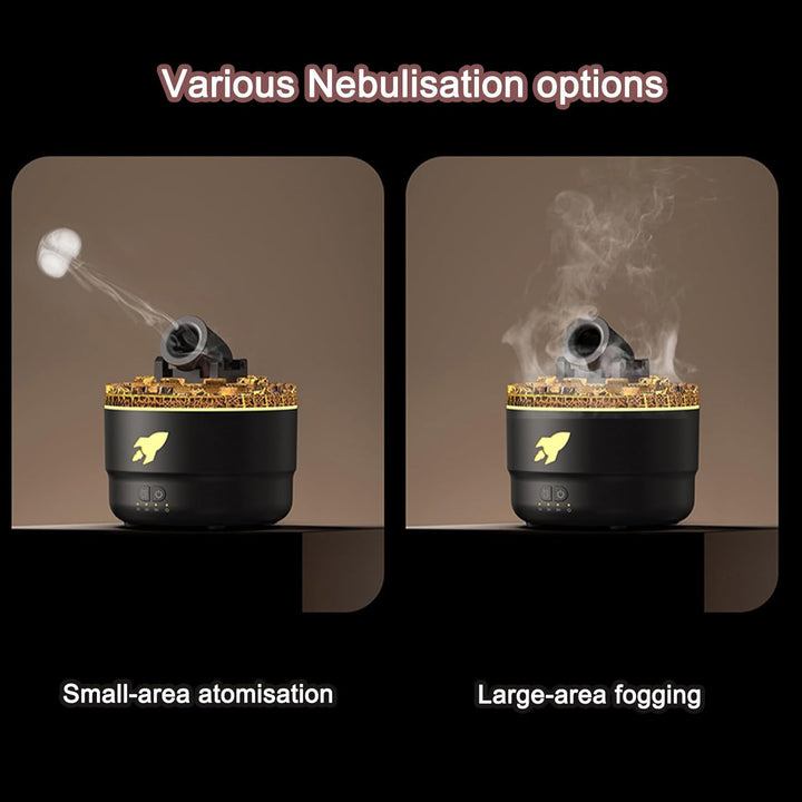 Cannon Blast Aroma Humidifier, Aromatherapie-Luftbefeuchter mit 2 Nebel-Modi, mit Timer für Zuhause