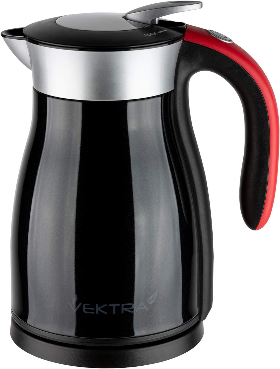 Vektra VEK-1501B Vakuumisolierter Wasserkocher 1,5 L Edelstahl Doppelwandig EU-Stecker, Thermoskanne