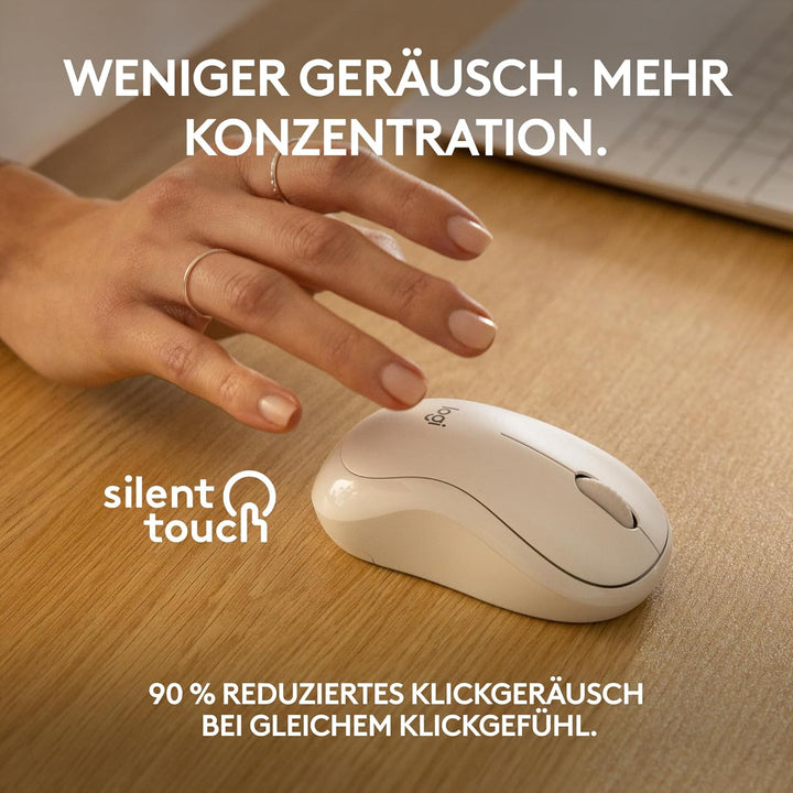 Logitech M240 Silent Bluetooth Maus, Kabellos, Kompakt, Mobil, Smooth Tracking, 18-Monate-Batterie,