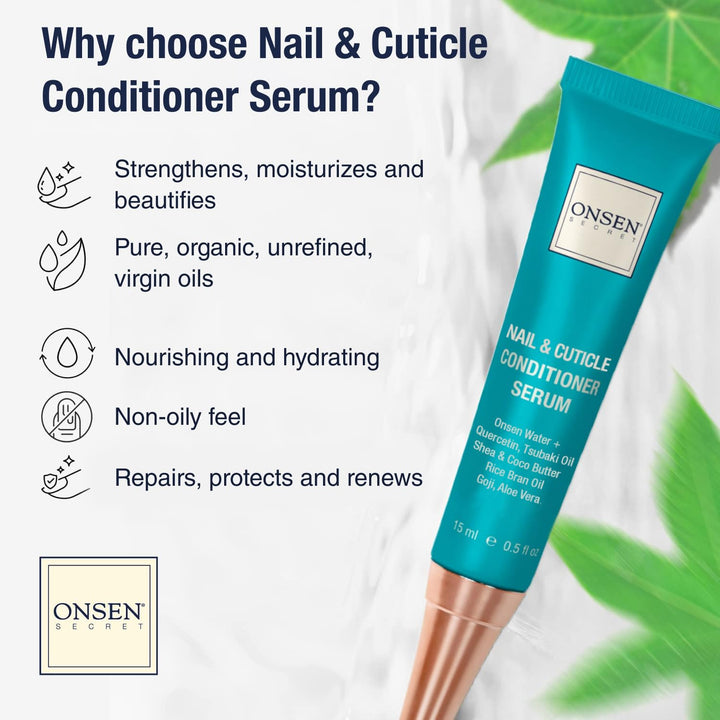 Onsen Secret - Behandlung für beschädigte Nägel - Natürliche Nagelpflege &amp; Nagelhautreparatur - Sich