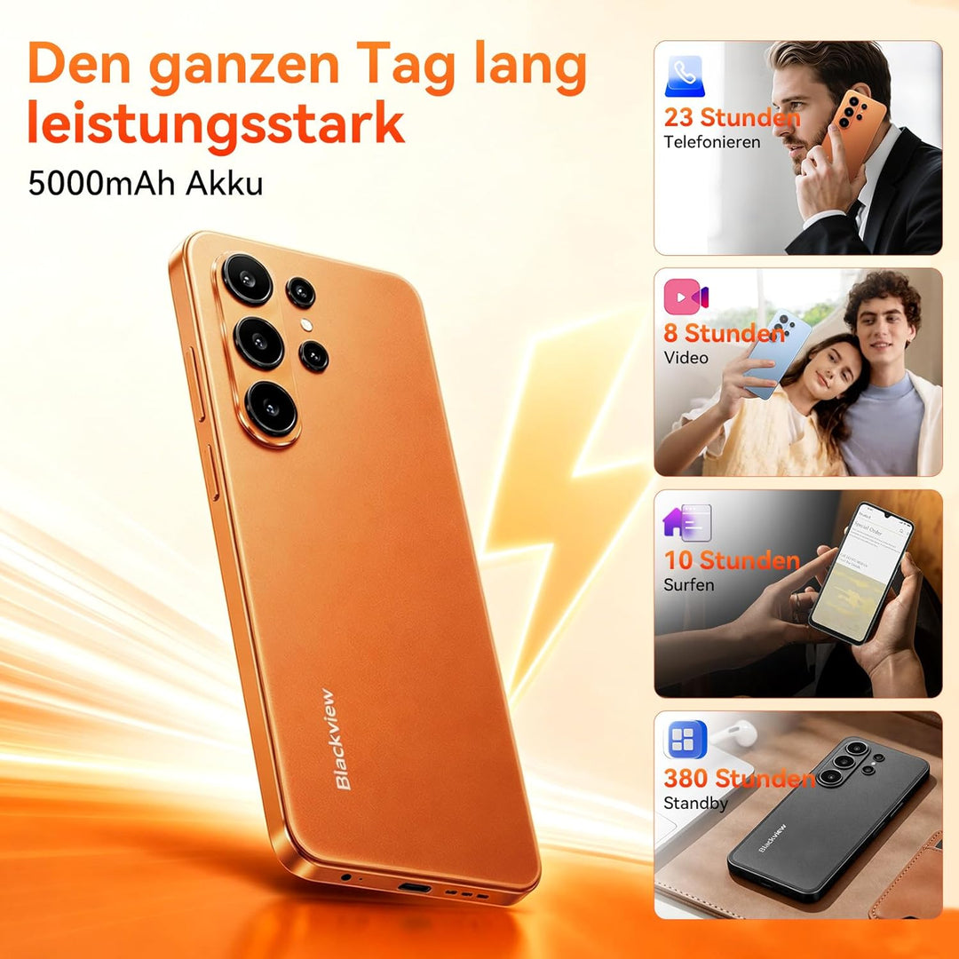 Blackview Wave 10C Handy Ohne Vertrag, 6,88" HD+ IPS Android 16 Smartphone, 16GB+32GB/1TB,32MP+13MP,