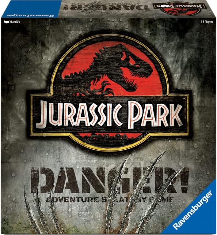 Ravensburger 269884 Jurassic Park Danger, Brettspiel, 2-5 Spieler, empfohlenes Alter 10+, Brettspiel