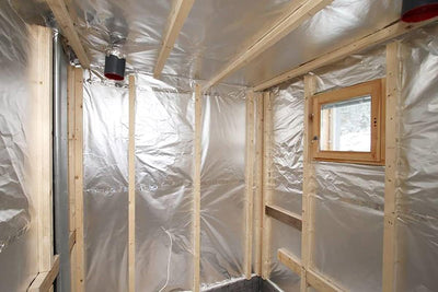 Estpuu Dampfsperre für Saunabau, Alufolie, Aluminiumfolie, B:1,25 m/L:24 m / 30 m2