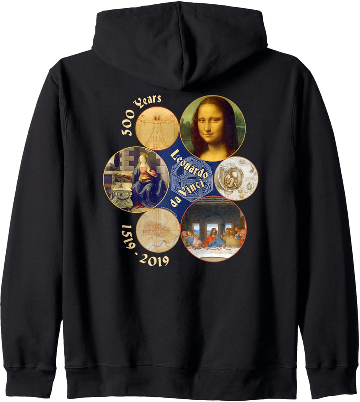 Leonardo da Vinci 500 Jahre Jubiläum – 7 Werke Kapuzenjacke