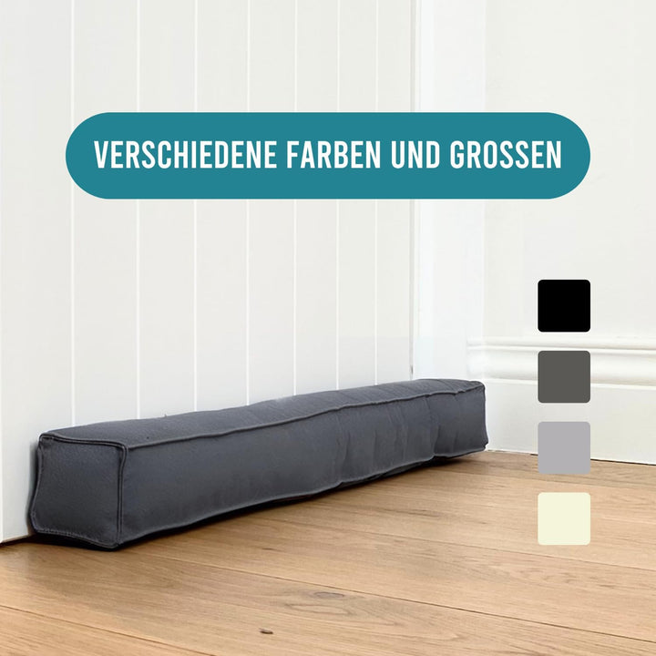 Magnetischer Zugluftstopper für Türen 90cm - Türluftstopper für Schutz - Türbodendichtung Grau - Zug