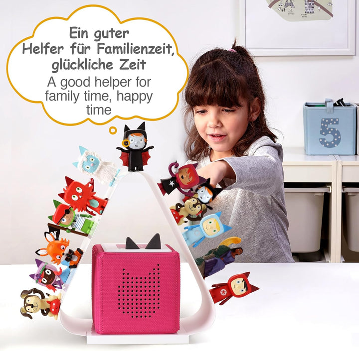 Dreieckiges Tonie Regal vollständig magnetisches Toniebox Regal für mehr als 40-50 Figuren + Box Ton
