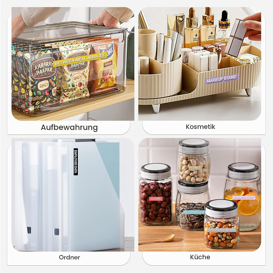 12x UniPlus Kompatibles Dymo Omega Etikettenband Ersatz für Dymo Prägebänder S0717930 S0717900 Selbs
