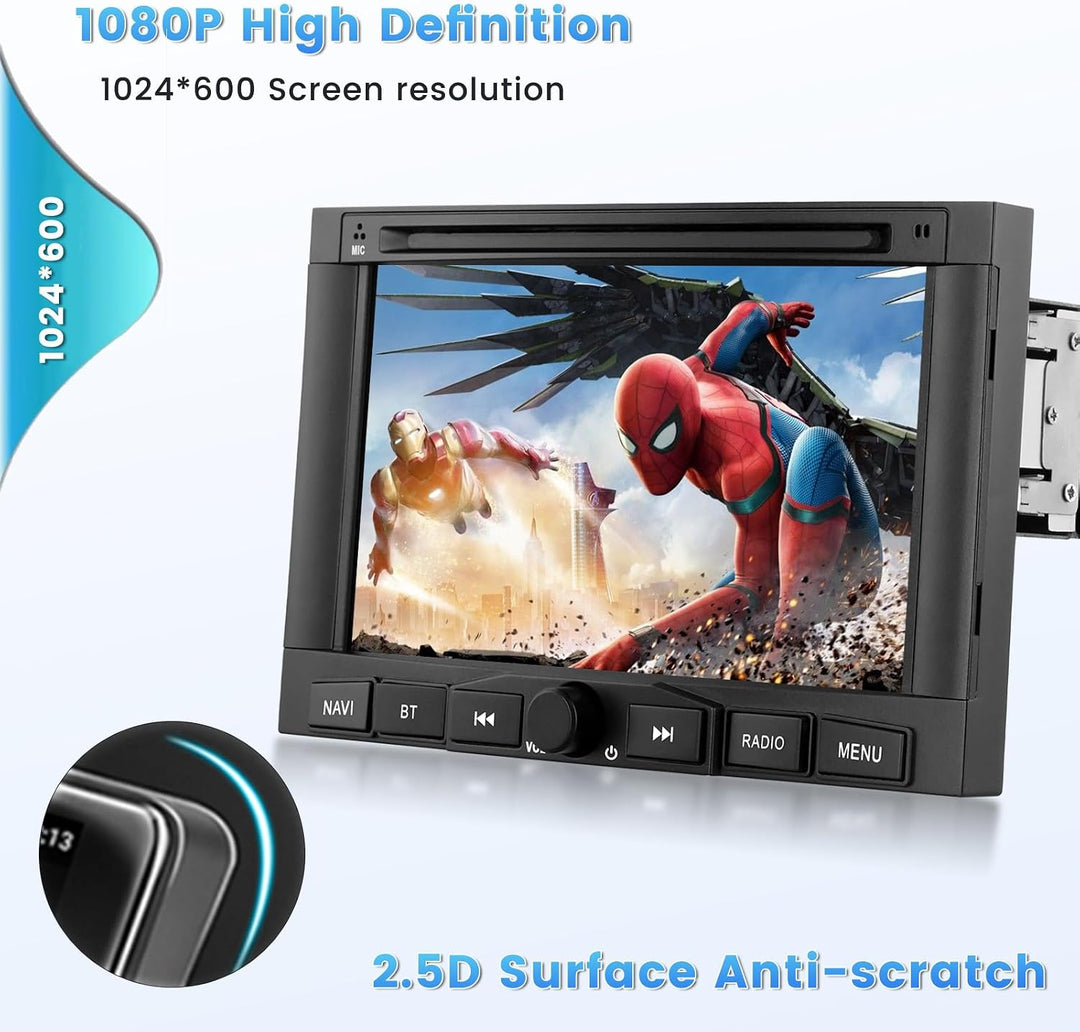 Hikity 2G 64G Autoradio Android 13 Für Peugeot 3008 5008 Partner Citroen Berlingo 2010-2016 mit Wire