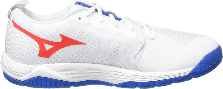 Mizuno Herren Wave Supersonic 2 Volleyball-Schuh 40.5 EU Weiss Irred French Blue, 40.5 EU Wei&#xDF;