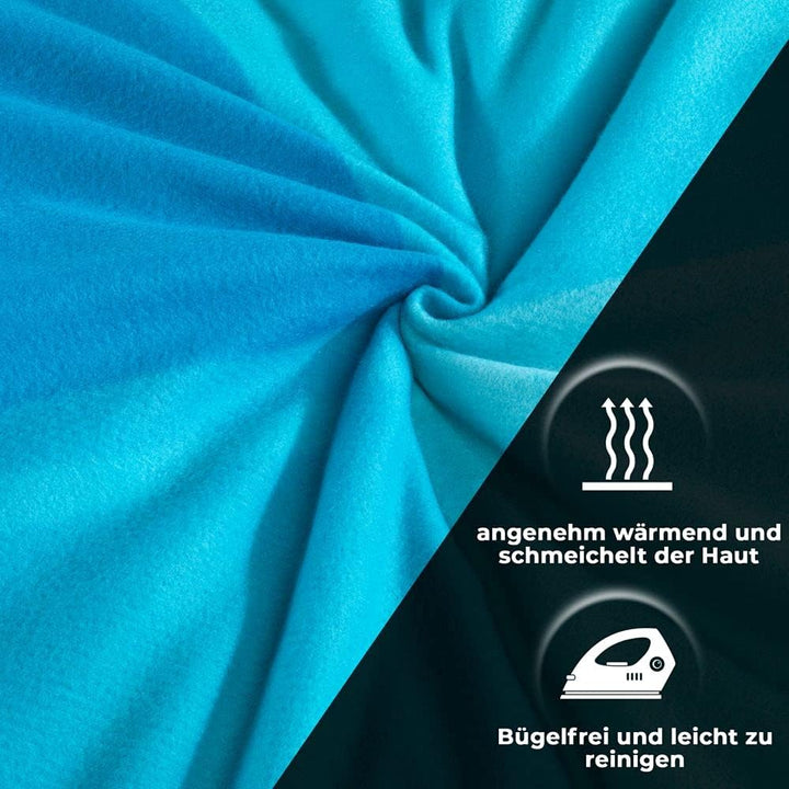 DreamHome Warme Winter Microfaser Thermo Fleece Bettwäsche 135x200 155x220 200x200 Moderne, Grösse:2