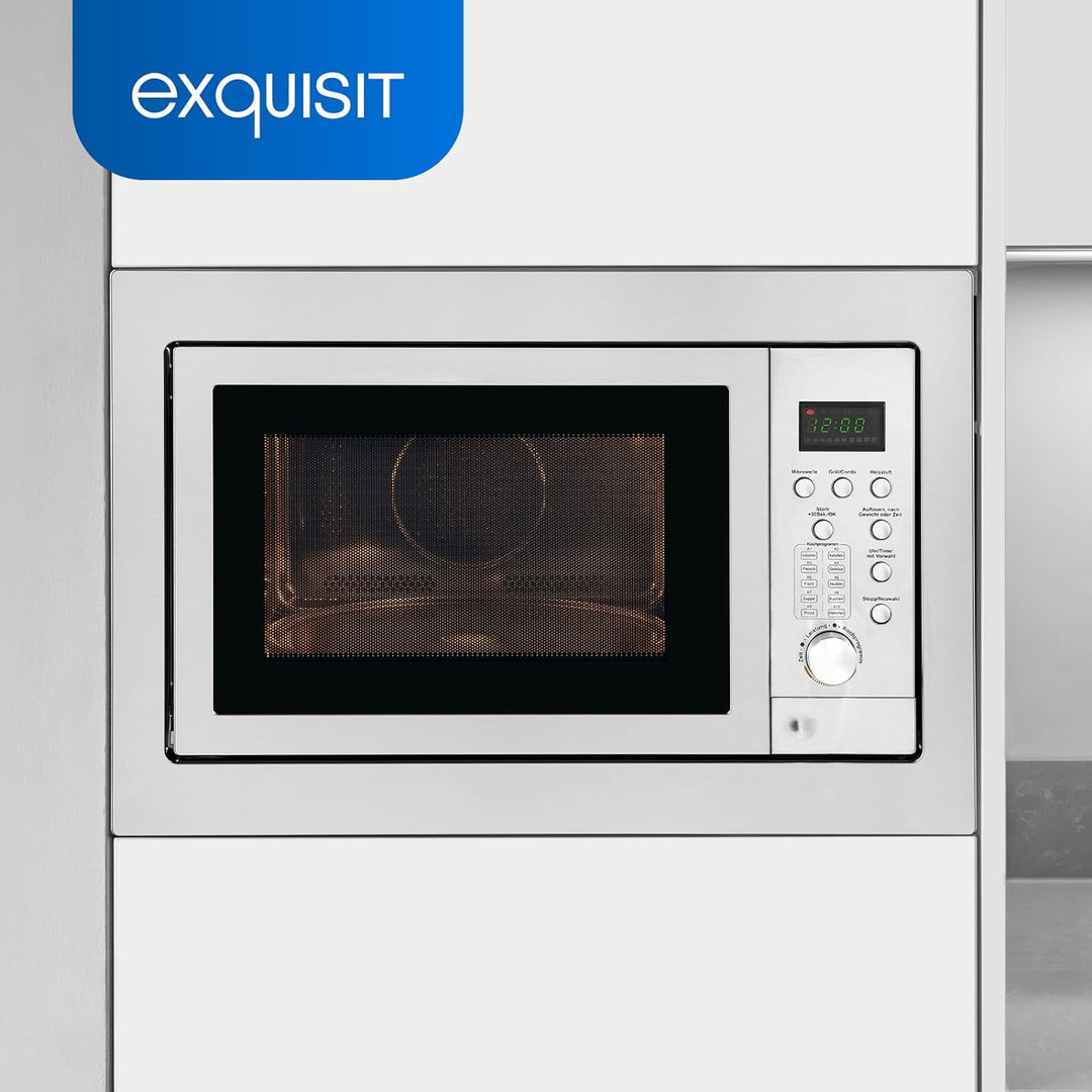 Exquisit 2546.1 EMW 2546 HI Einbau-Mikrowelle, Metall, 25 liters,