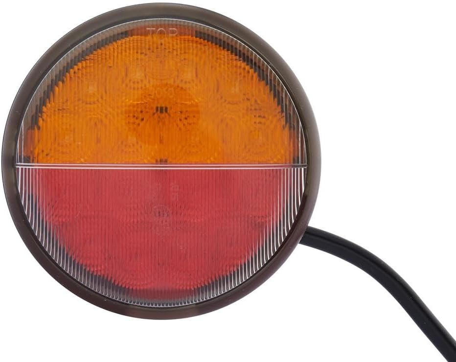 HELLA - Heckleuchte - 83mm - LED - 24V - Anbau/geschraubt - Lichtscheibenfarbe: gelb/rot - Kabel: 25