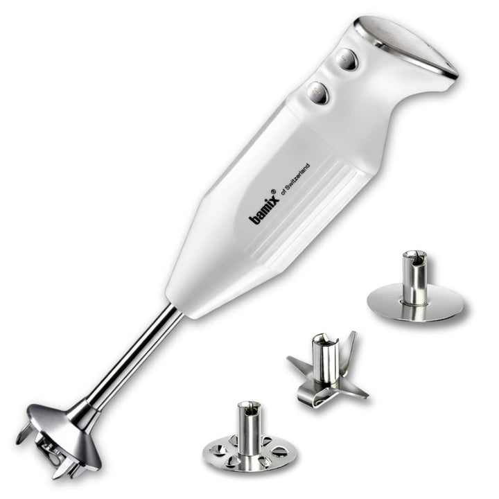 bamix Stabmixer Set M250 PRIME inkl. Multifunktionsmesser, Quirl, Schlagscheibe aus Edelstahl, 250 W