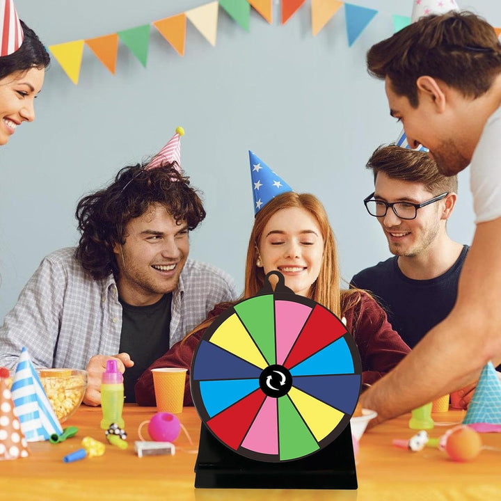 Spinnings Preisrad – 12 Slots Spinner Preisrad | - mit Marker | Tisch, A