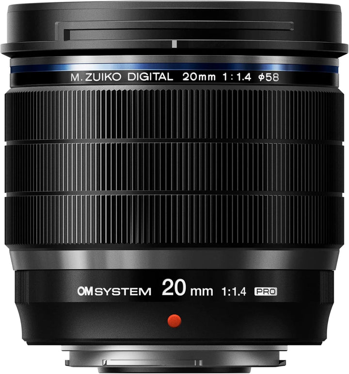 OM SYSTEM M.ZUIKO DIGITAL ED 20mm F1.4 PRO, Standardobjektiv für den professionellen Einsatz, geeign