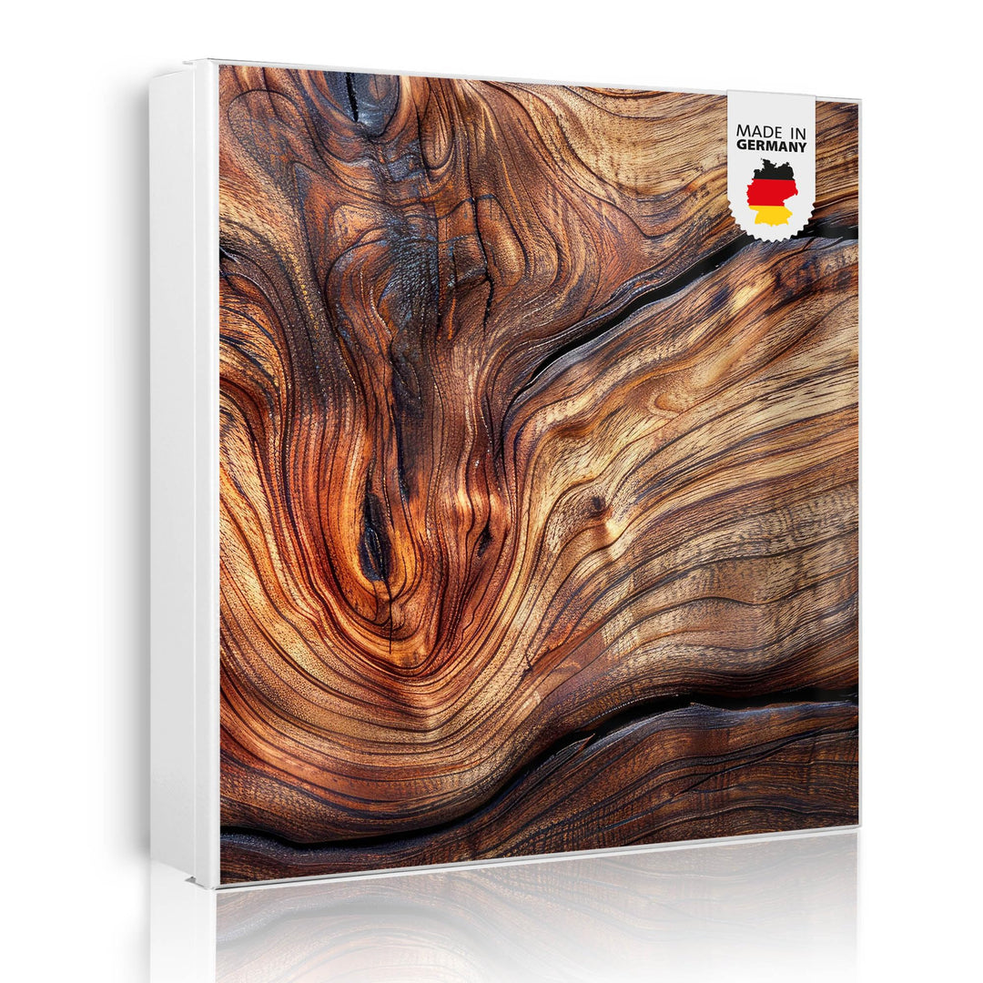 banjado Grosser Schlüsselkasten Glas - Schlüsselbox 30x30cm mit 50 Haken - Schlüsselkasten modern fü