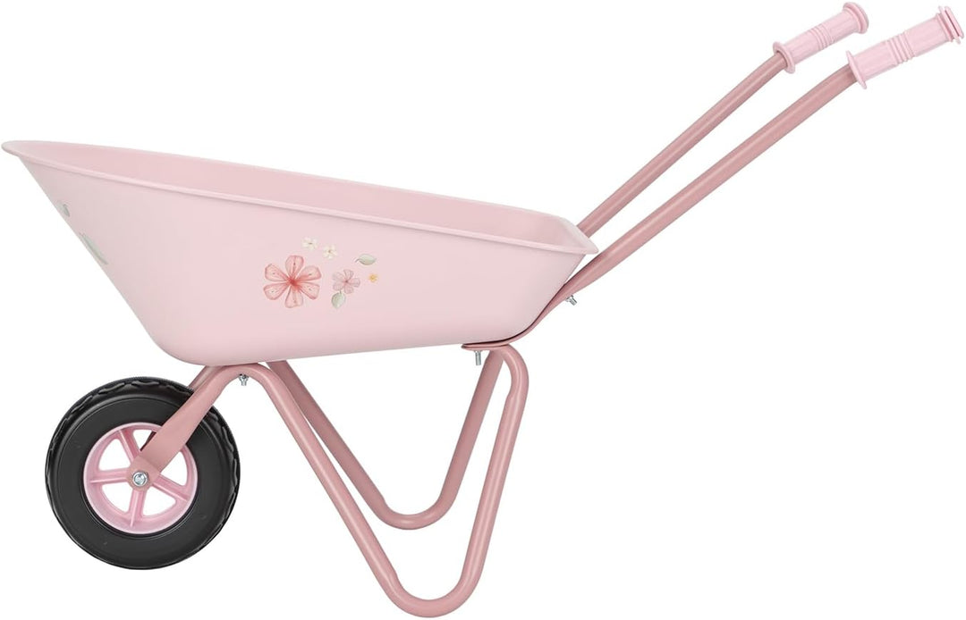 Little Dutch Schubkarre für Kinder Kinderschubkarre Metall - Fairy Garden rosa