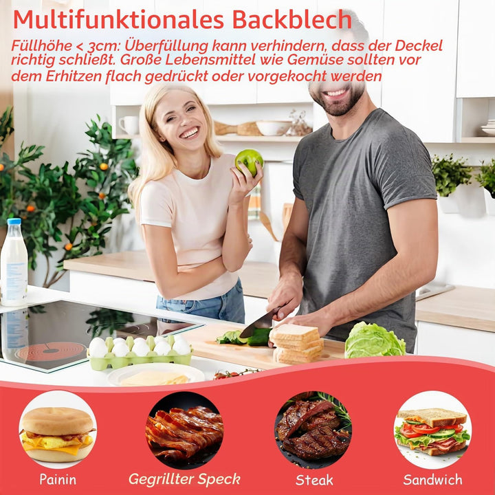 Sandwichmaker Mikrowelle, Mini Sandwichmaker für Mikrowelle und Backofen, Mikrowellen Sandwichtoaste