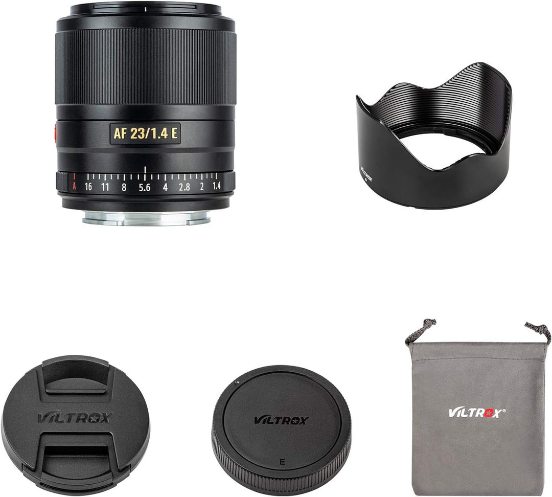 VILTROX AF 23mm F1.4 E-Mount Objektiv,Autofokus APS-C Weitwinkel Festbrennweite Objektiv (52 mm Filt