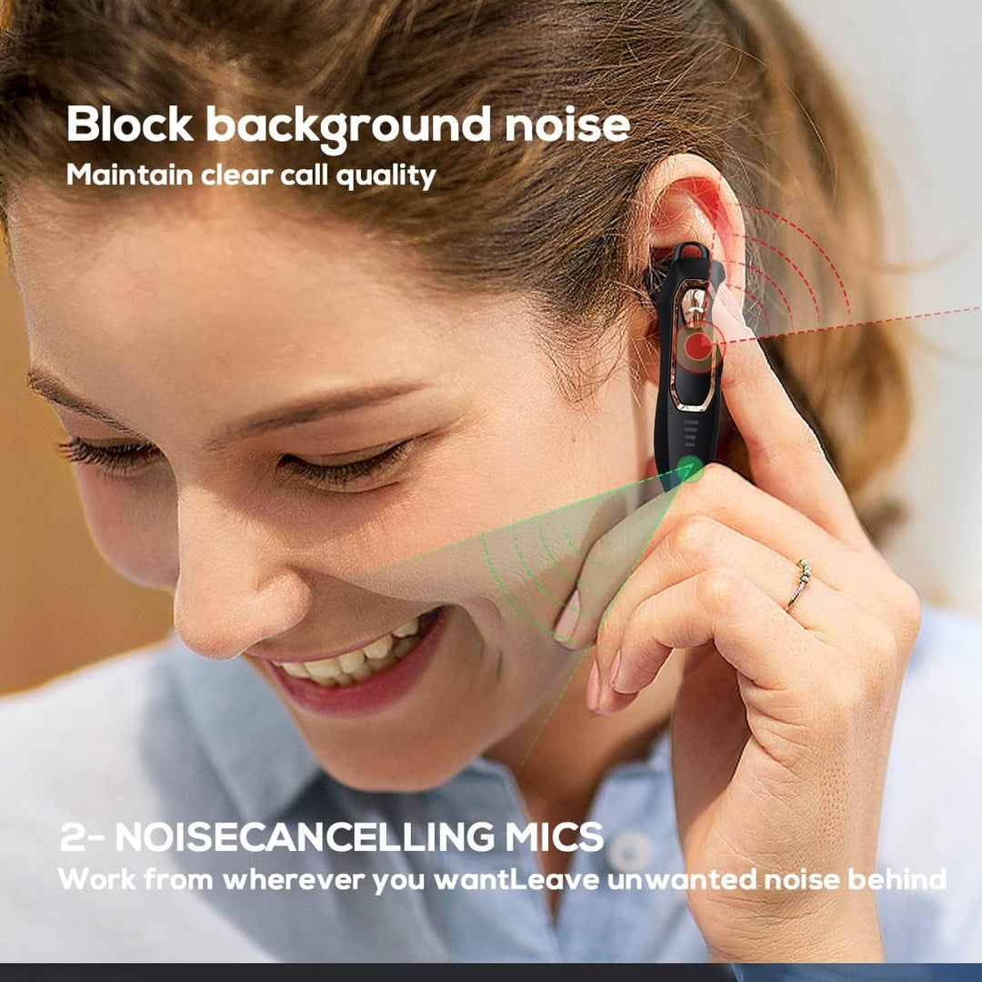 Micool Headset Bluetooth V5.0, Geräuschunterdrückung Freisprech Bluetooth Headset Handy 30 Stunden G