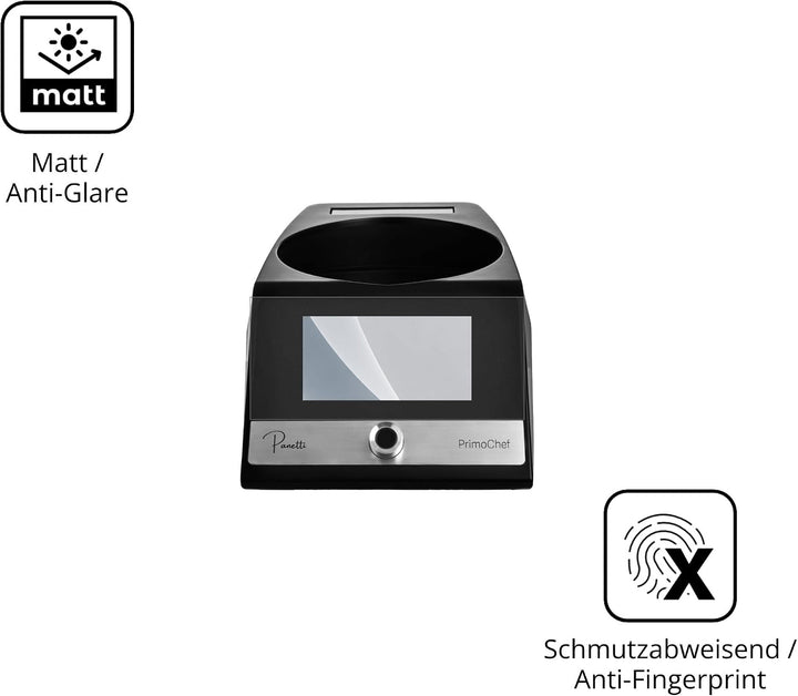 dipos 2x Displayschutzfolie 9H matt für Panetti PrimoChef