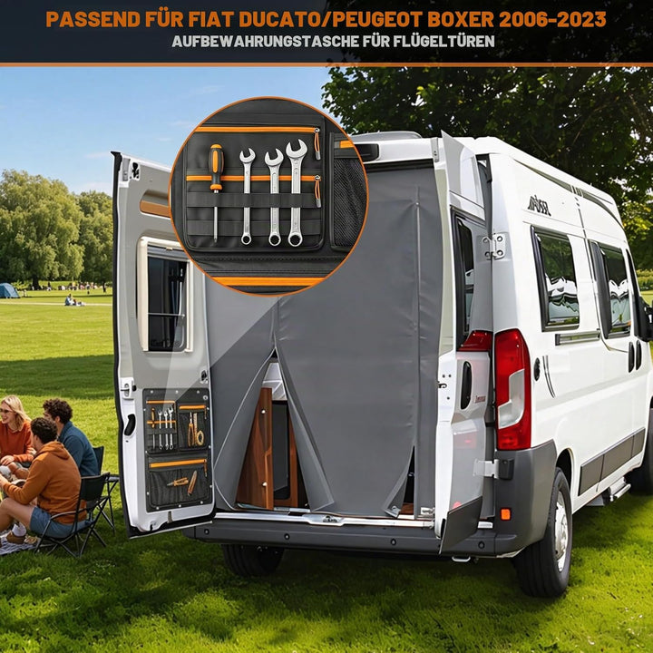 2PCS Aufbewahrungstasche kompatibel mit Fiat ducato/Citroen Jumper/Peugeot Boxer 2006-2026, Taschen-