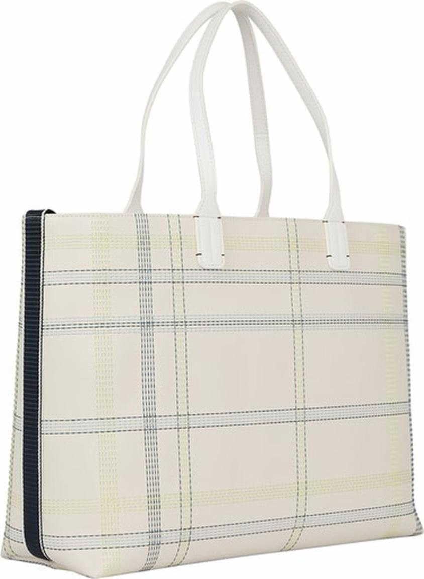 Tommy Hilfiger Handtasche Iconic Tommy Tote Check PF22 Beige_beige, Beige_beige