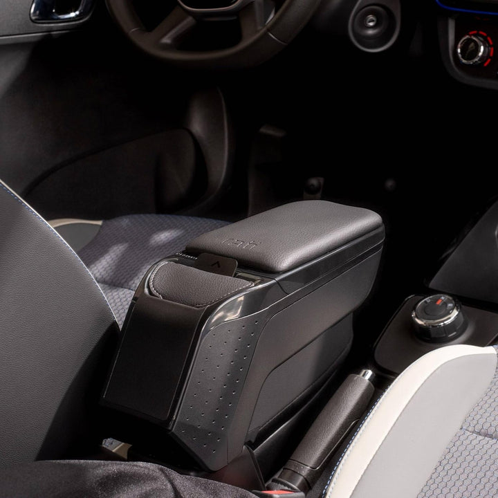 RATI ARMSTER 2 Apoyabrazos Específico Negro para Suzuki SX4 S-Cross (2015-), con compartimento de Al