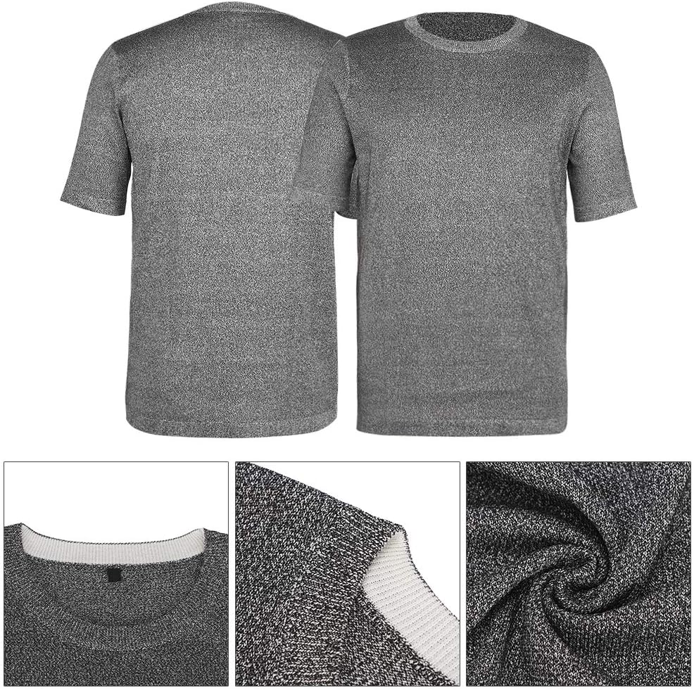 Stufe 5 Schutz-T-Shirts Robuste schnittfeste Kleidung Schnittfeste Sicherheits-Kurzarm-Hals-Schnitts