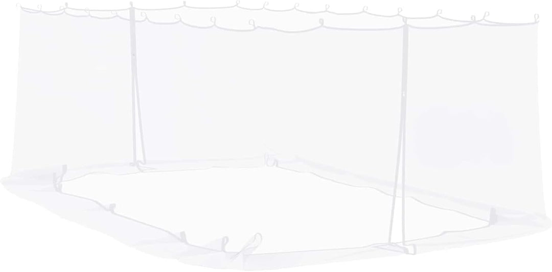 Gecheer Moskitonetz für Pavillon, 220 Mesh Polyester, Reissverschluss, Klettband, 6x3x2 m, Weiss, fü