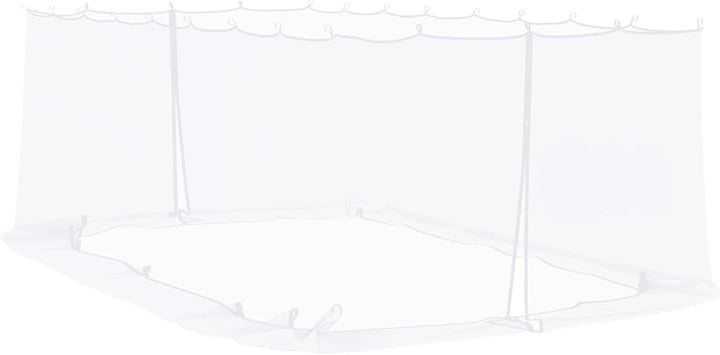 Gecheer Moskitonetz für Pavillon, 220 Mesh Polyester, Reissverschluss, Klettband, 6x3x2 m, Weiss, fü