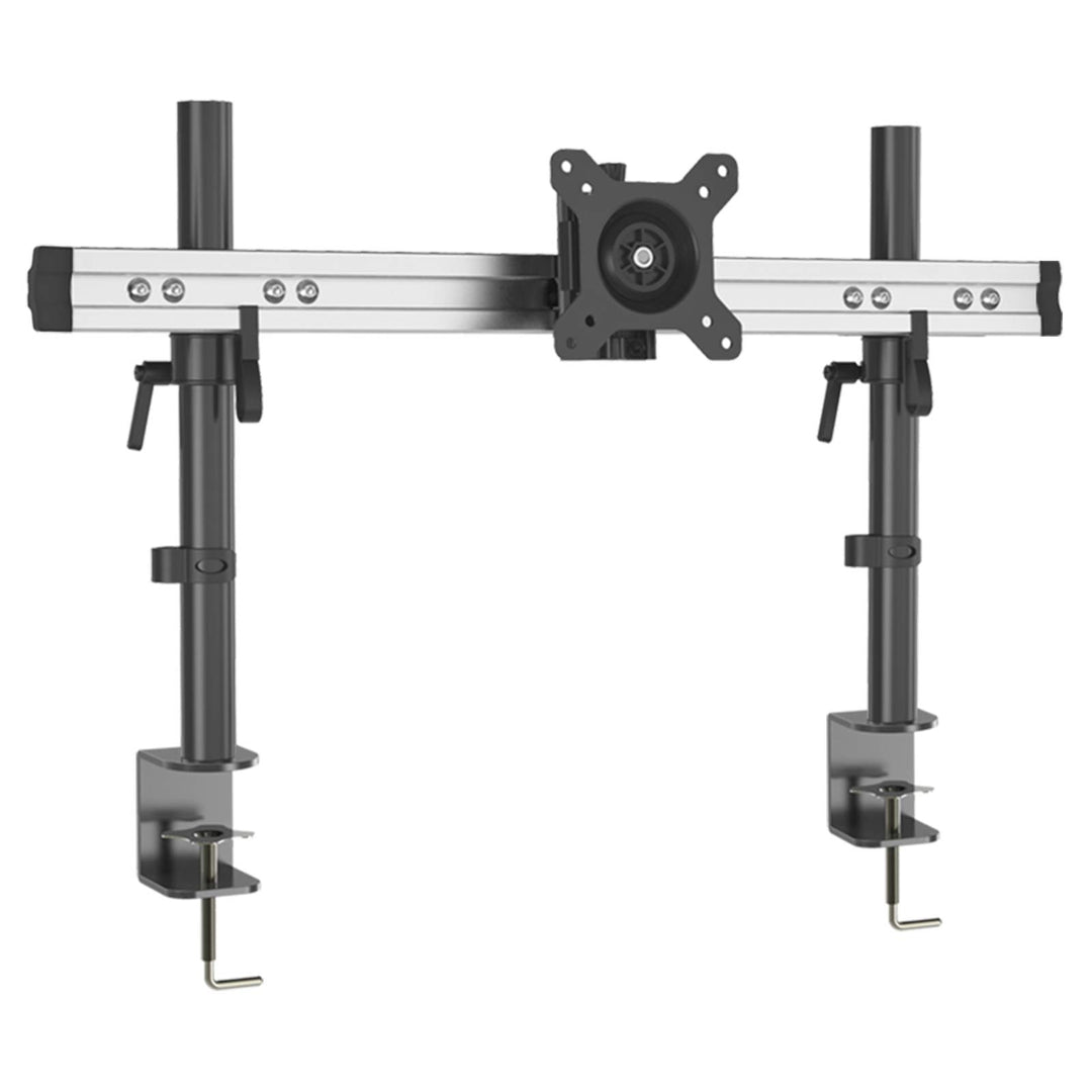HFTEK Monitorarm - Halterung Halter Tischhalterung für Bildschirme von 15 bis 49 Zoll mit Tischklemm