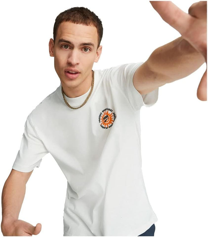 PUMA Lifestyle - Textilien - T-Shirts Downtown Graphic T-Shirt L Weiss, L Weiss