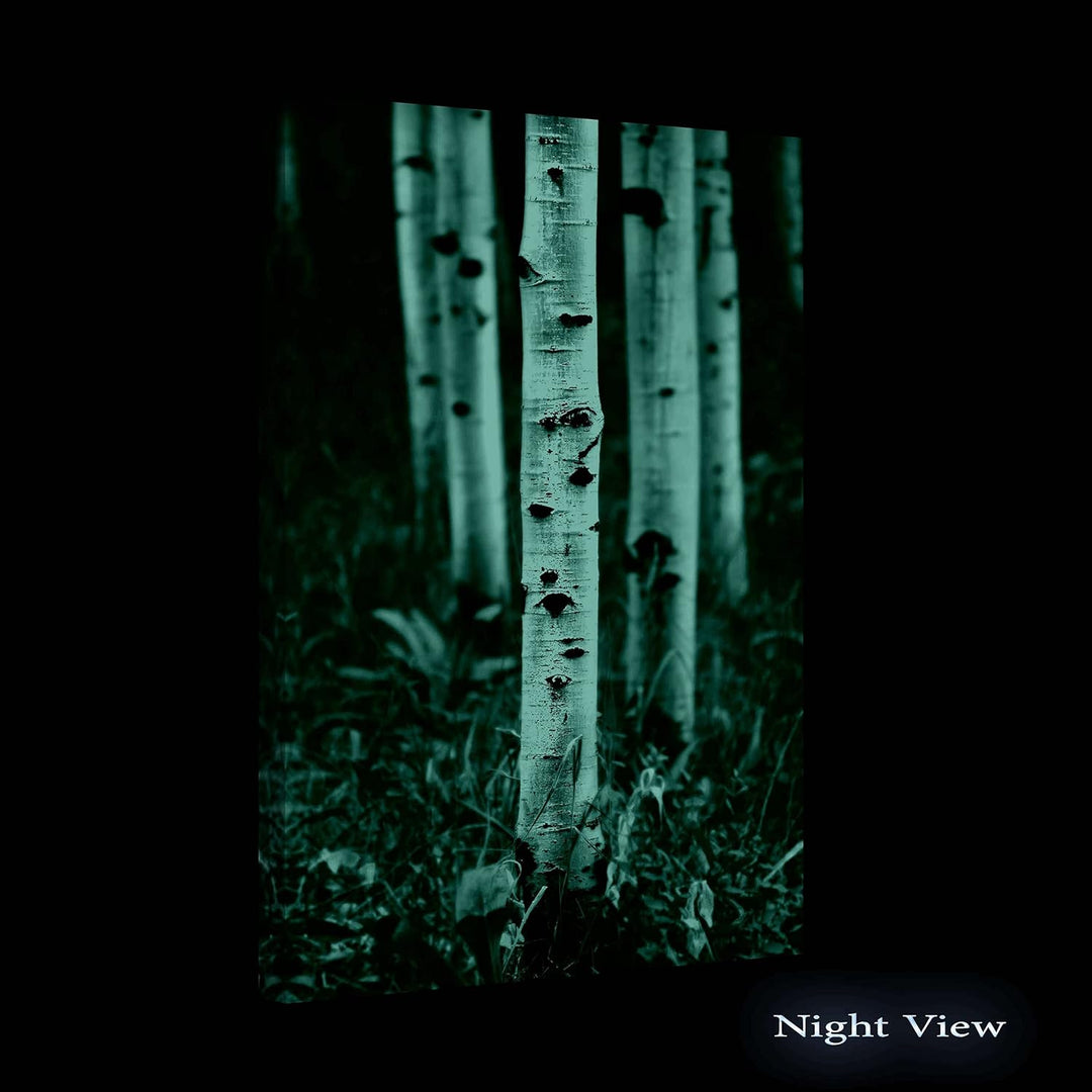 Startonight Bilder Aspen-Waldbäume, Leinwandbilder Moderne Kunst, Rot Natur Wanddeko Kunstdrucke, Wa
