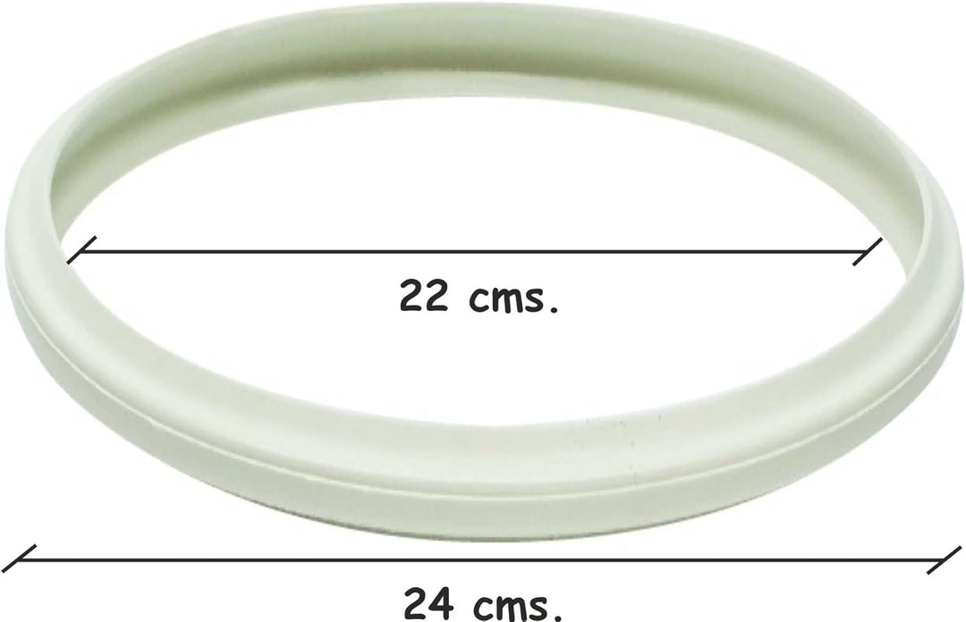 Magefesa Dichtung für Schnellkochtopf, Silikon, Weiss, 22 cm