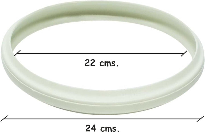 Magefesa Dichtung für Schnellkochtopf, Silikon, Weiss, 22 cm