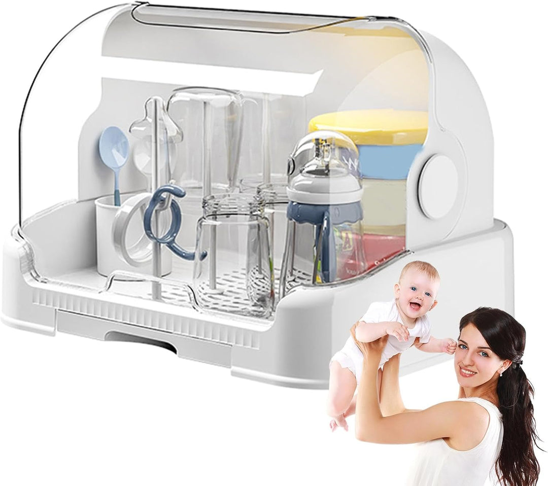 Generische Aufbewahrungsbox zum Trocknen von Babyflaschen, staubdichter Flaschenhalter für Kinder, a