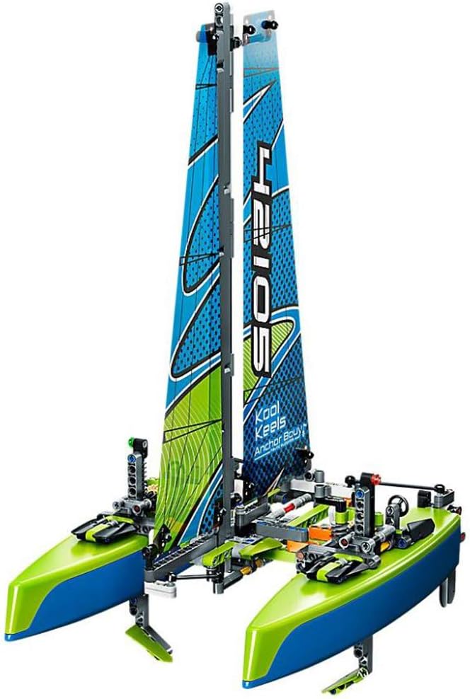 LEGO Technic Catamaran 42105 Model Sailboat Building Kit, New 2020 (404 Pieces)