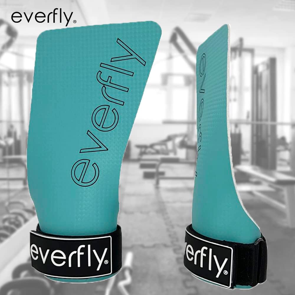 Everfly Fitness Handschuhe für Crossfit - Grips Herren Damen - Ohne Löcher - Carbonfaser - Trainings