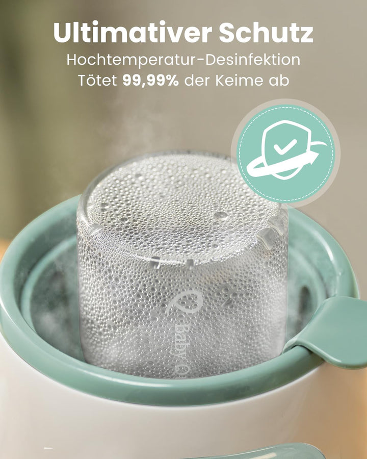 GROWNSY Flaschenwärmer Baby, 8-in-1 Flaschenwärmer für alle Flaschen mit Timer, präziser Temperaturk