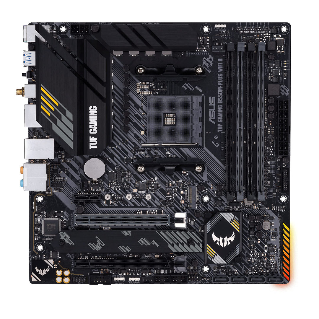 ASUS TUF Gaming B550M-PLUS WiFi II Mainboard Sockel Ryzen AM4 (AMD B550, mATX, PCIe 4.0, dual M.2, W