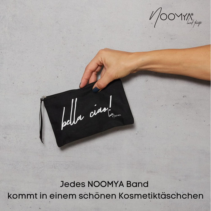 NOOMYA® Premium Fashion Handykette | Set Handyhülle iPhone 12/12 Pro & Handyband Phantom Grey | Hand